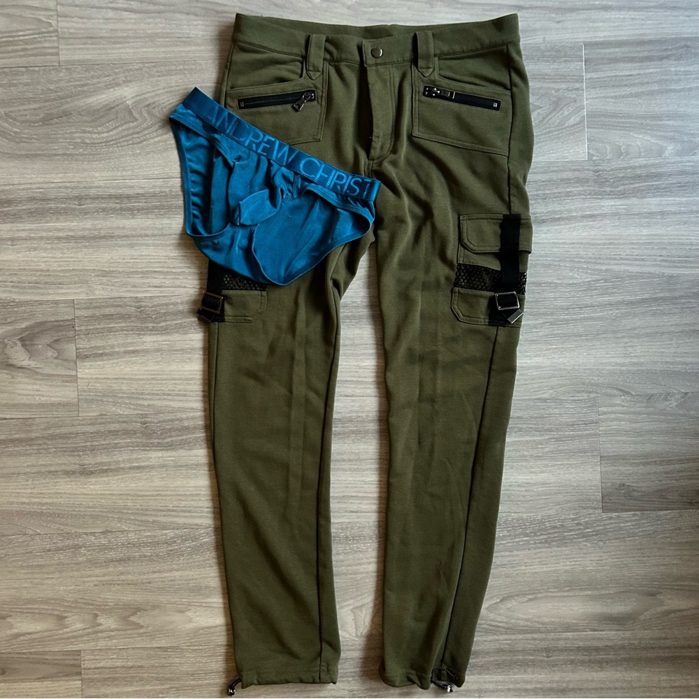 Andrew Christian | Glampground Cargo Pants & Sensual Brief Bundle (Small/Medium)